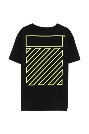 white cotton t-shirt OFF WHITE KIDS | OBAA002S26JER004001